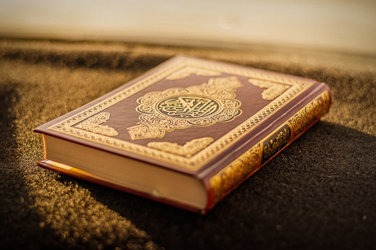 Holy Quran with prayer beads